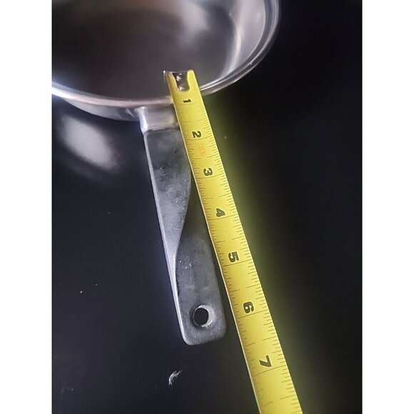 Vtg Flint Ware 8" Skillet Frying Pan w/Lid Stainless Steel Radiant Core USA 5530 - Picture 7 of 7